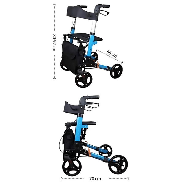 Rollator Walkers for Seniors - 4 Wheels Elderly Walker