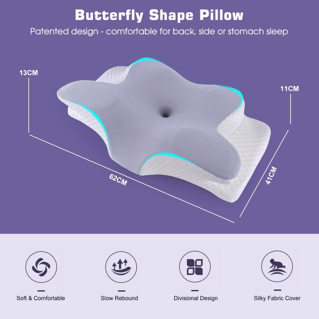 Butterfly Shape Relaxing Cervical Sleeping Pillow