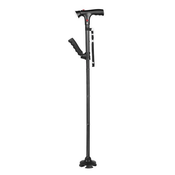 Collapsible Telescopic Folding Cane with LED